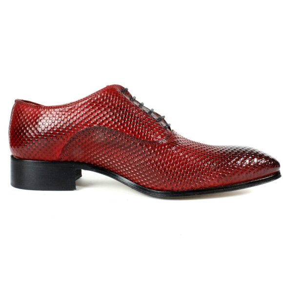 Yaya Red Oxford Mens Leather Shoe main image 5